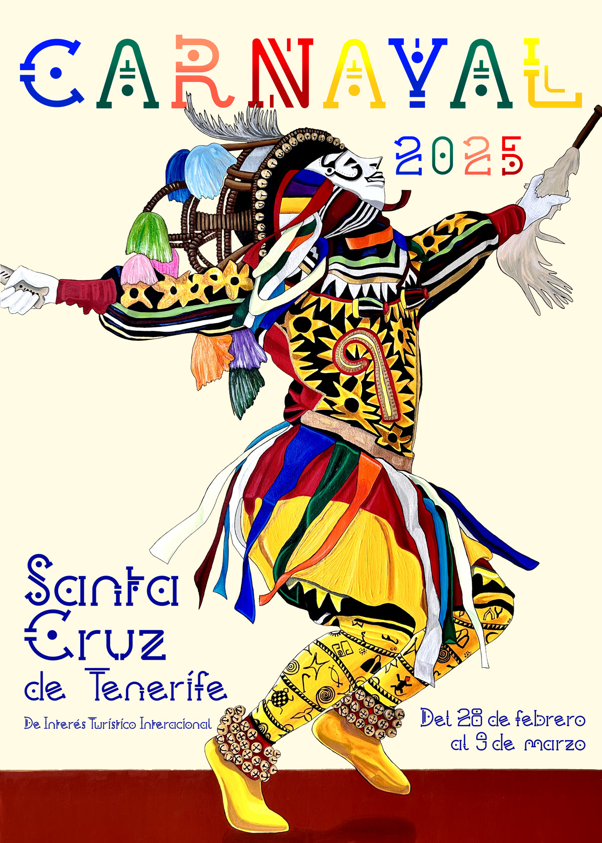 Carnaval de Santa Cruz de Tenerife 2025 — Official Poster by REWA