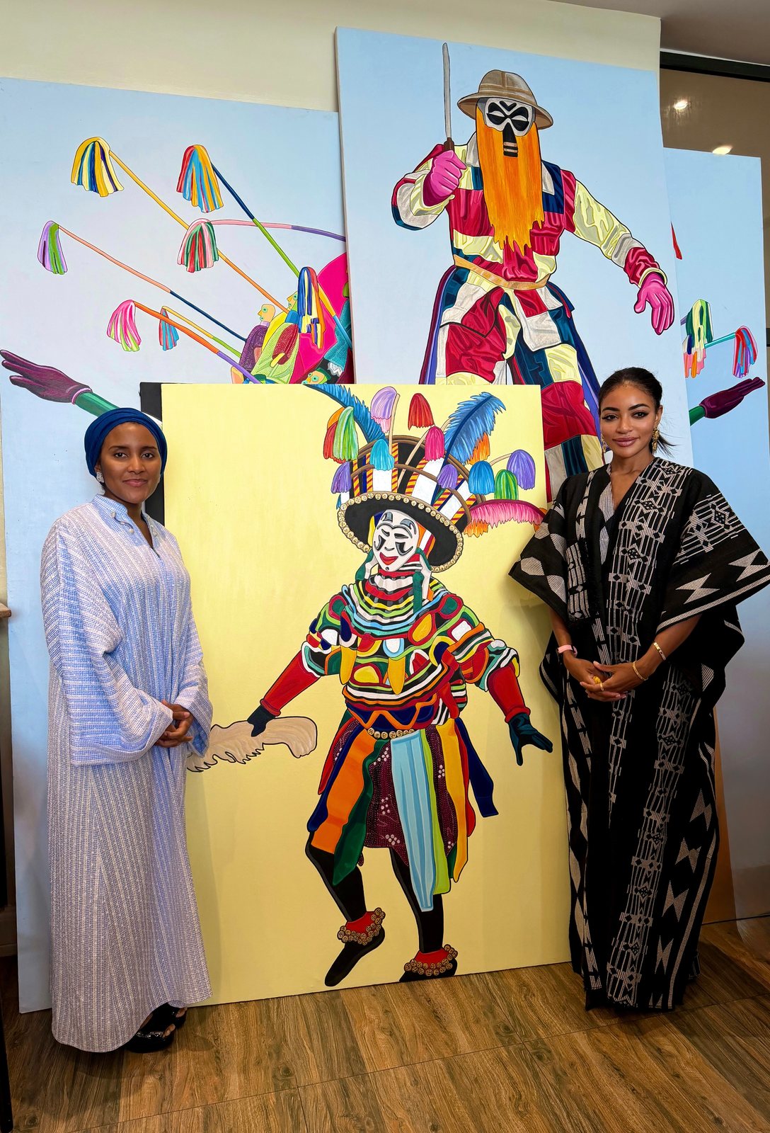 REWA and Fatima Dangote &mdash; Embodied Spirits opening, Gaia Africa Club, Lagos
