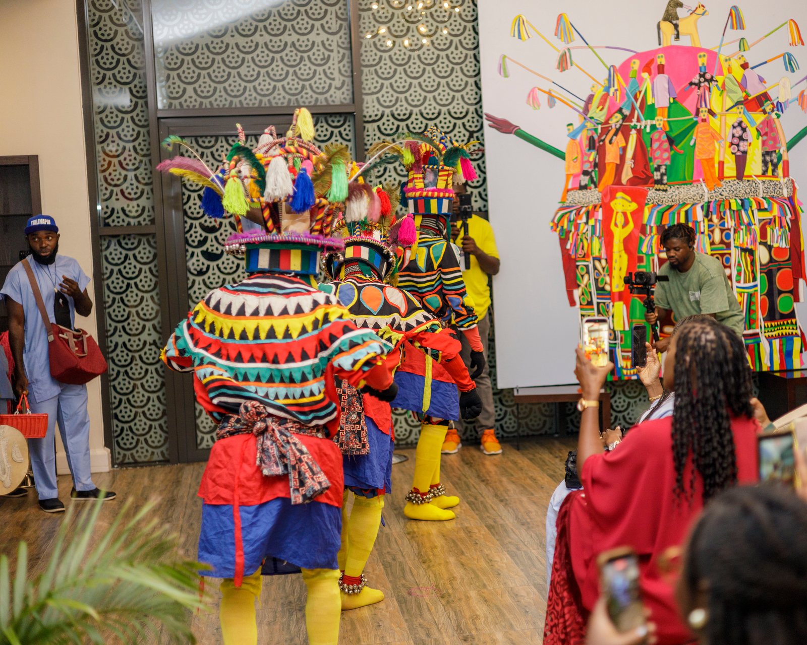 The Agbogho Mmuo enter &mdash; Embodied Spirits opening, Gaia Africa Club, Lagos