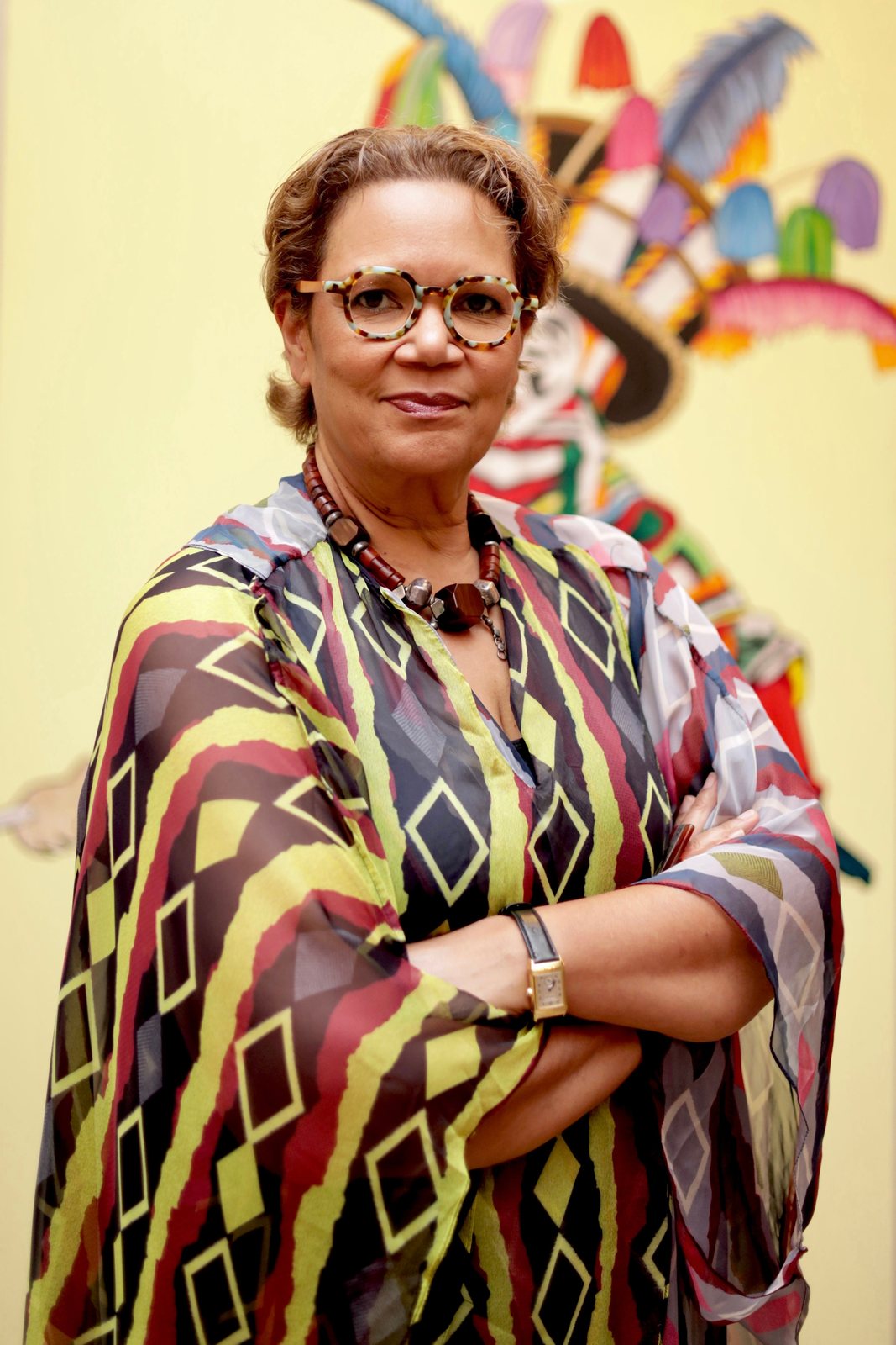 A guest at the opening &mdash; Embodied Spirits opening, Gaia Africa Club, Lagos