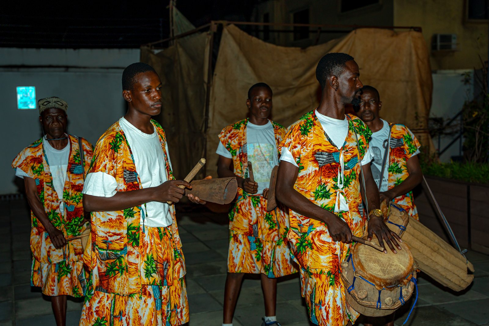 The drummers &mdash; Embodied Spirits opening, Gaia Africa Club, Lagos