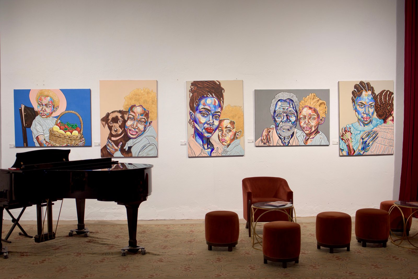 Installation view, OOA Gallery — ngala kwesili: Pride Within, OOA Gallery, Madrid