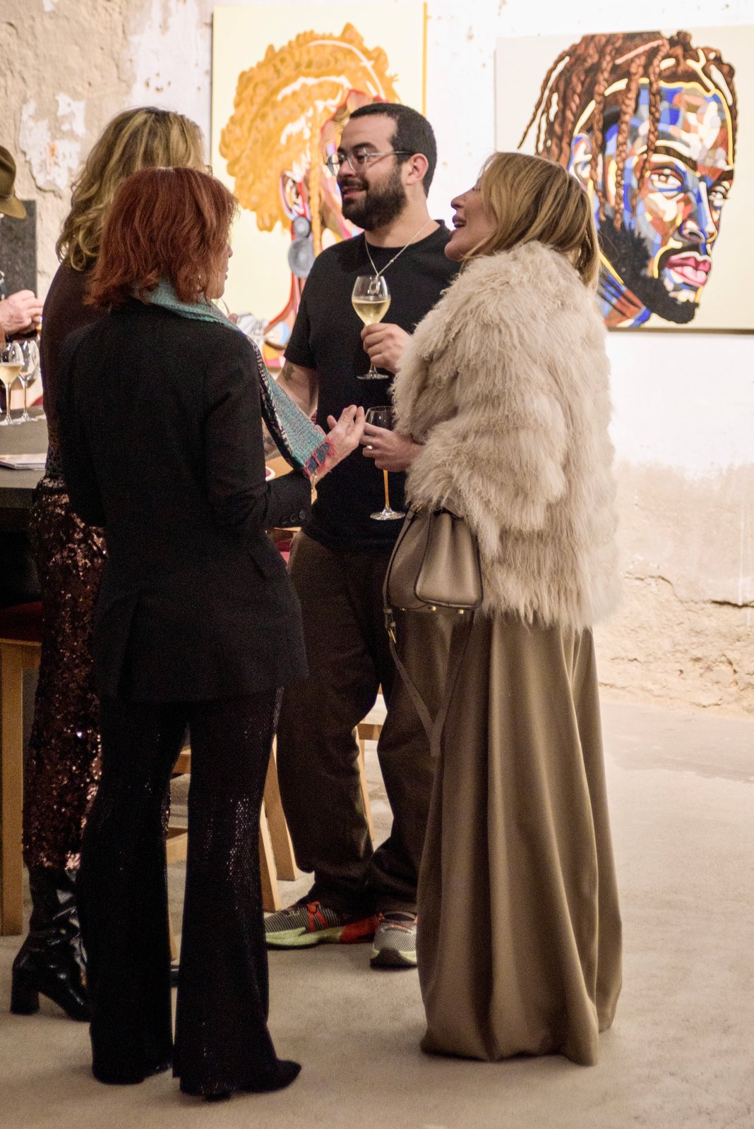 Guests in conversation — ngala kwesili: Pride Within, OOA Gallery, Madrid